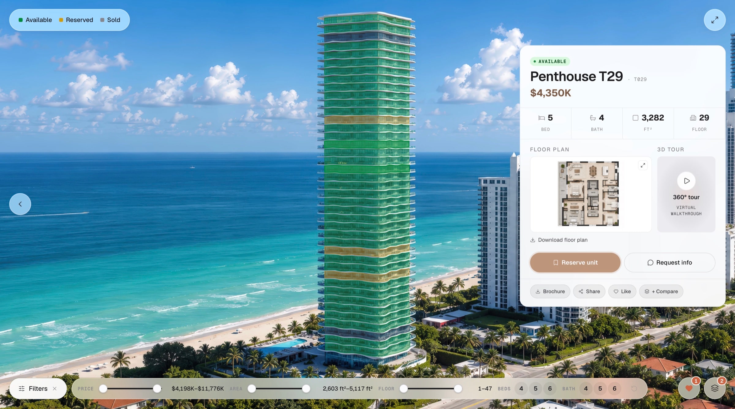 The Ebuild selector embedded inside a developer's own website