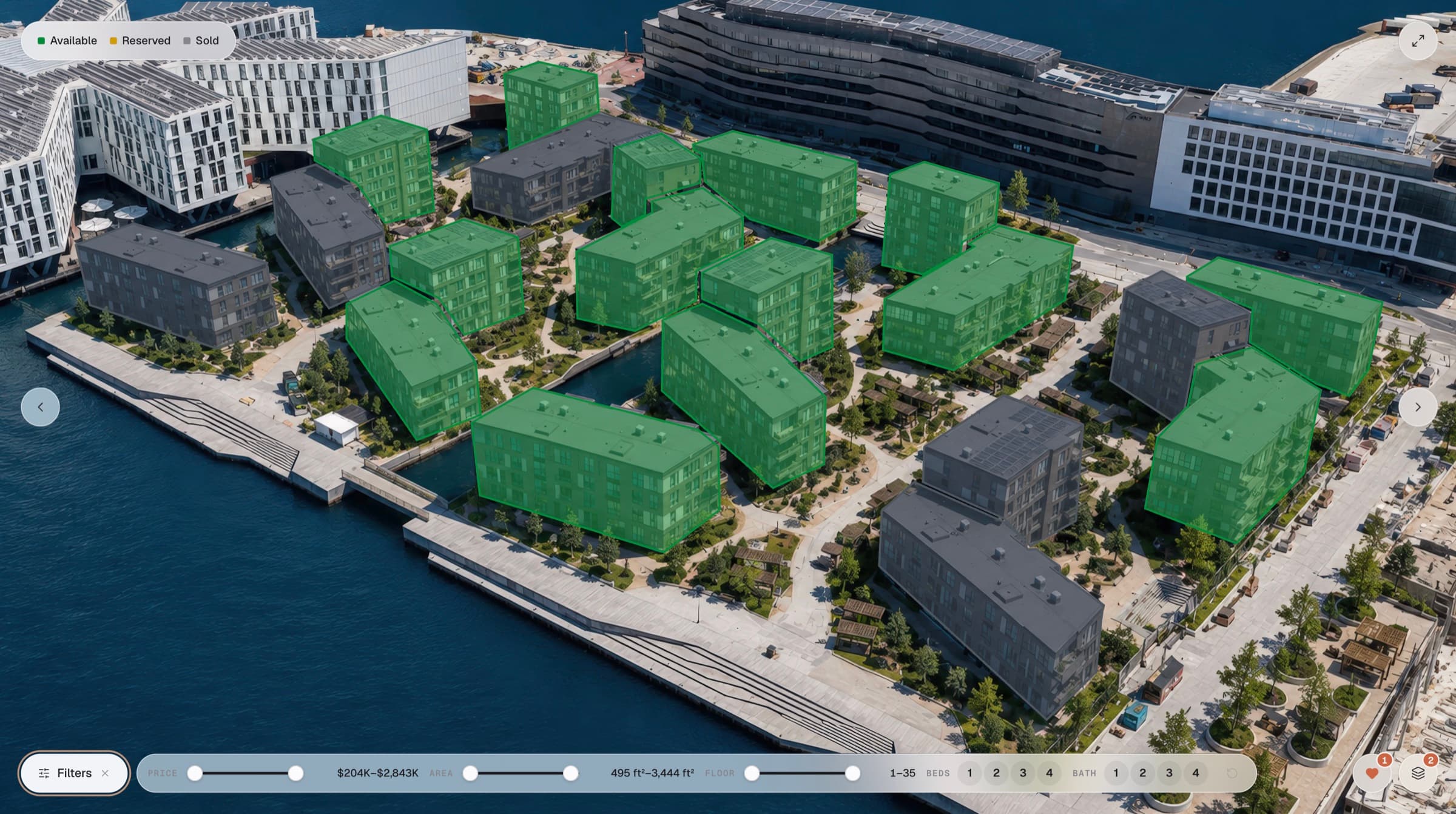 Multi-building complexes